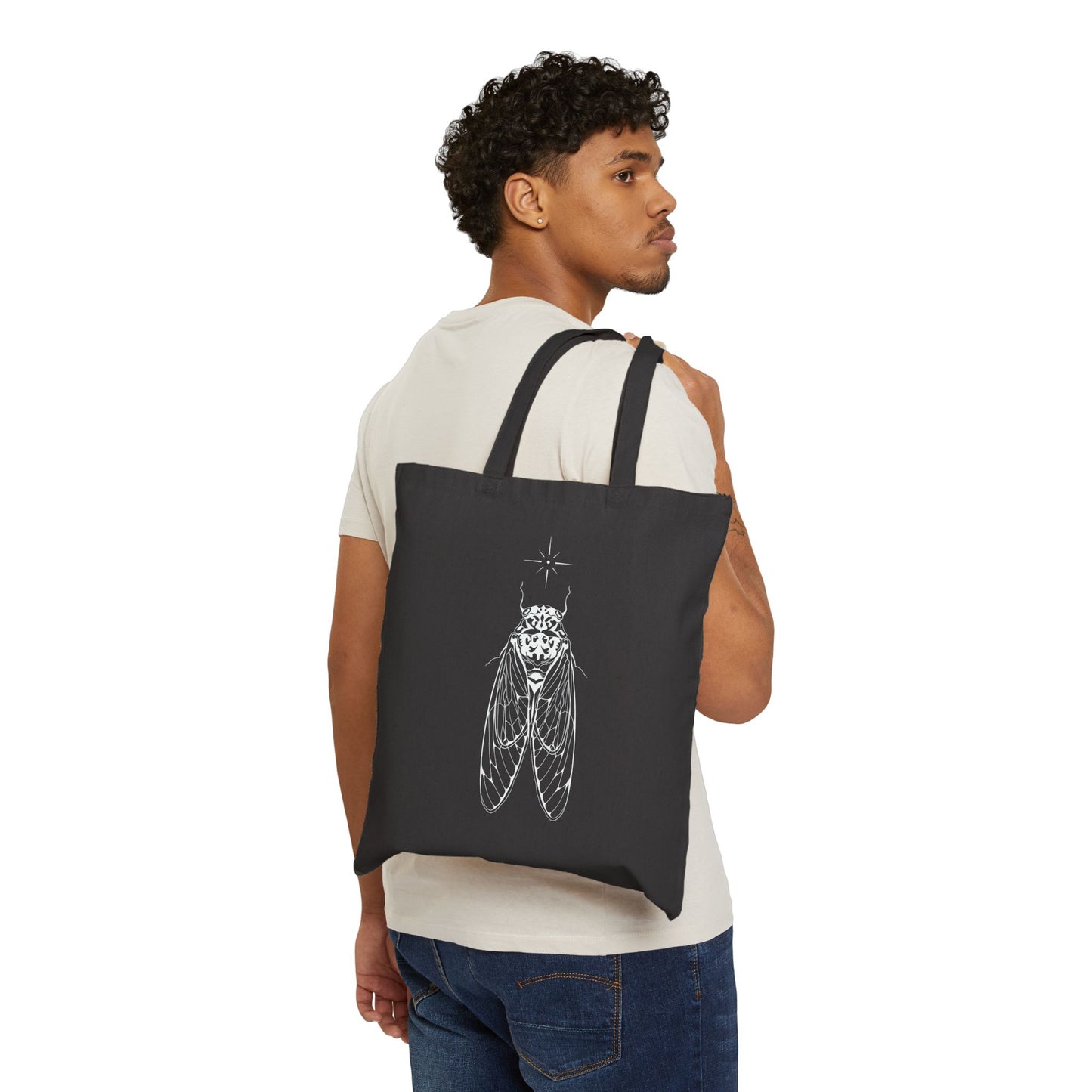 cicada cotton tote