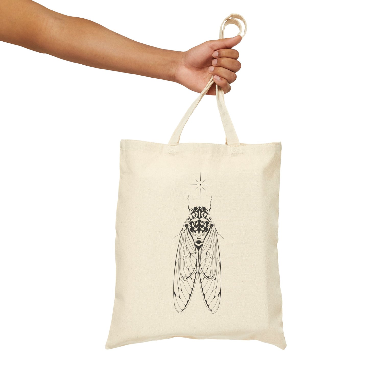 cicada cotton tote