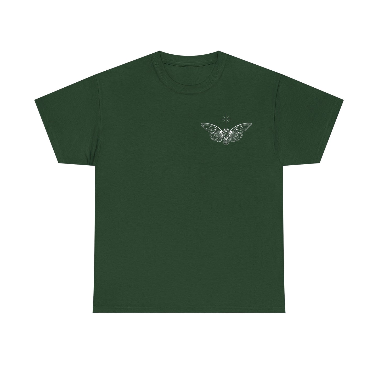 ghost cicada heavy cotton tee