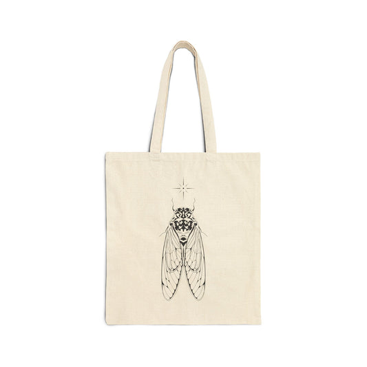 cicada cotton tote