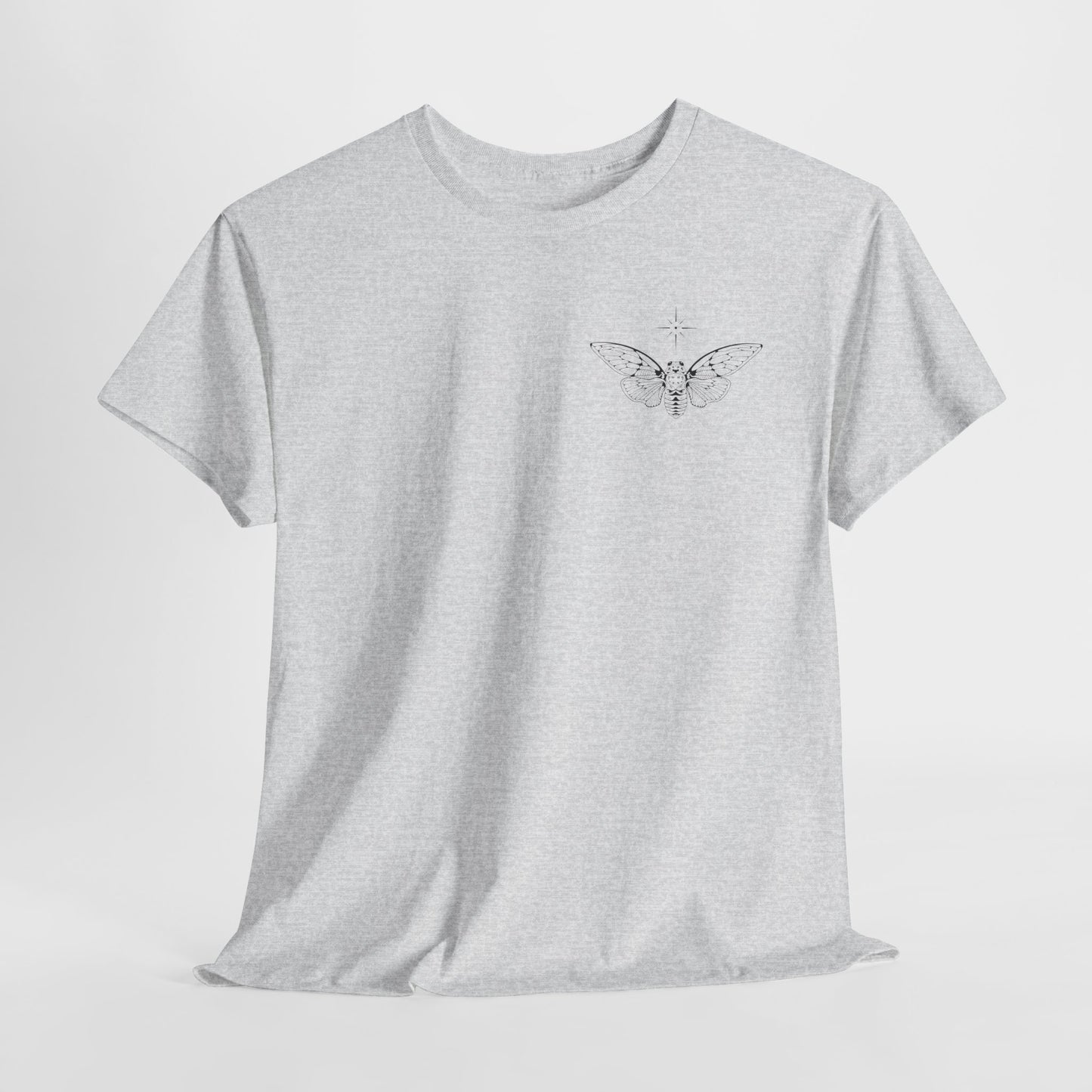 ghost cicada heavy cotton tee
