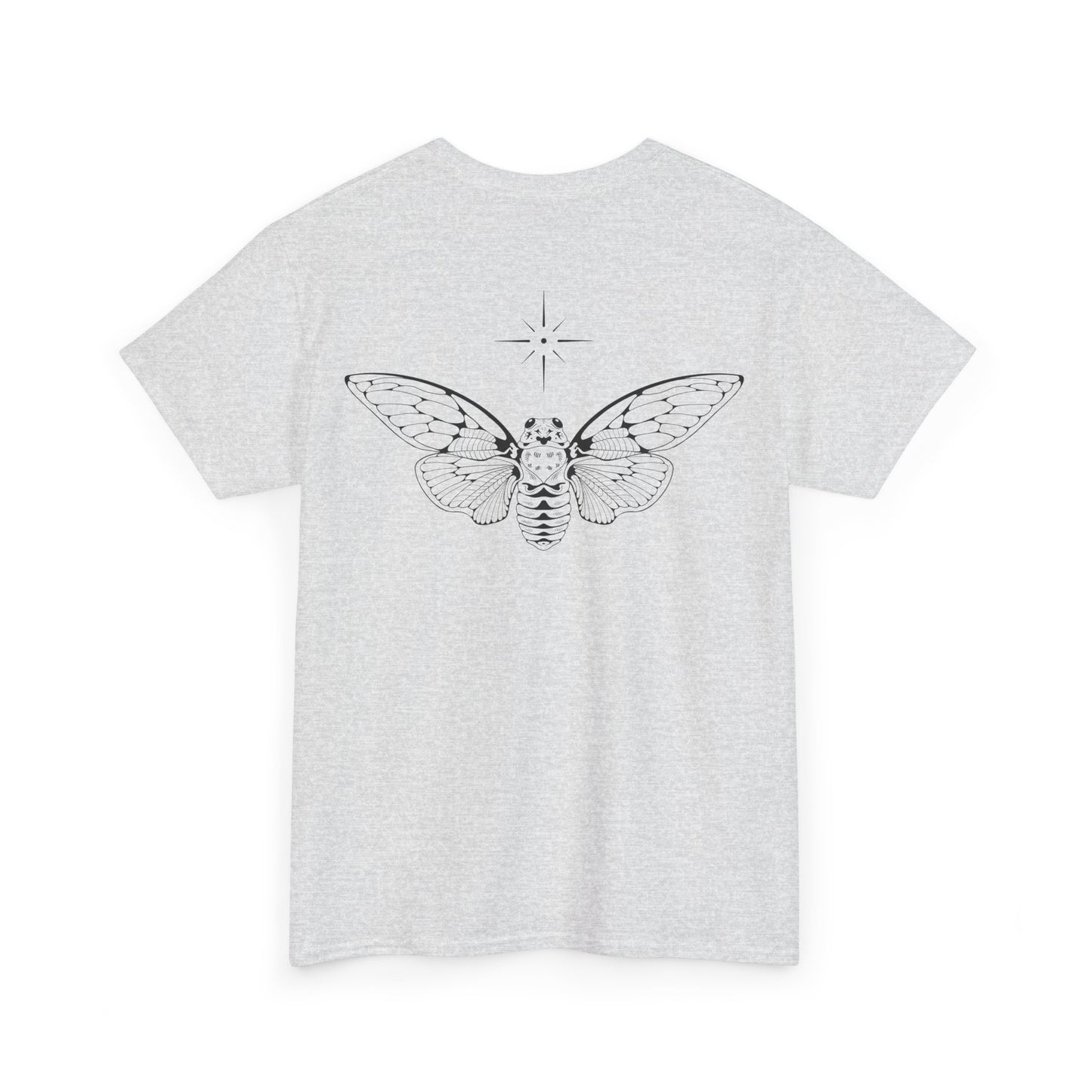 ghost cicada heavy cotton tee