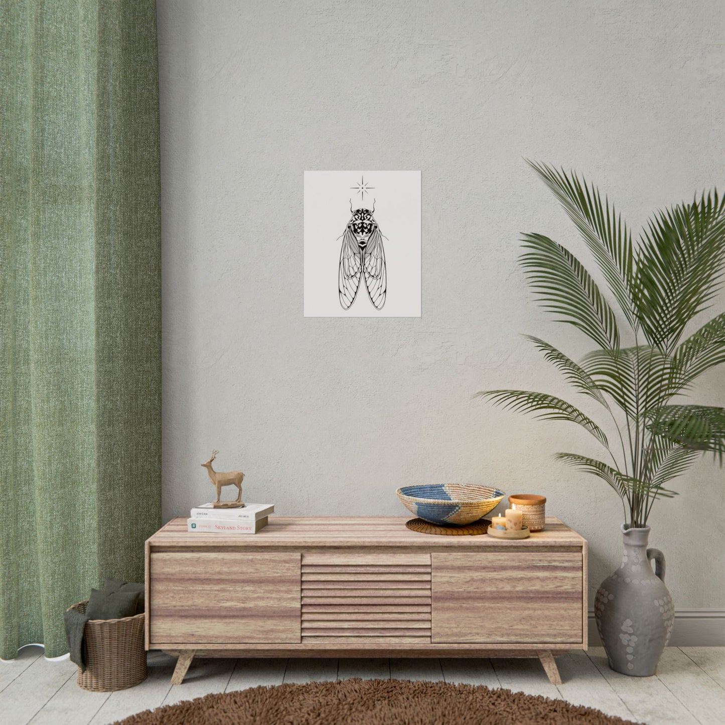 double drummer cicada print