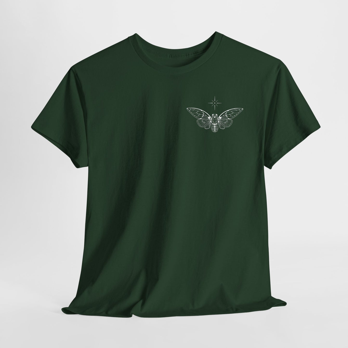 ghost cicada heavy cotton tee