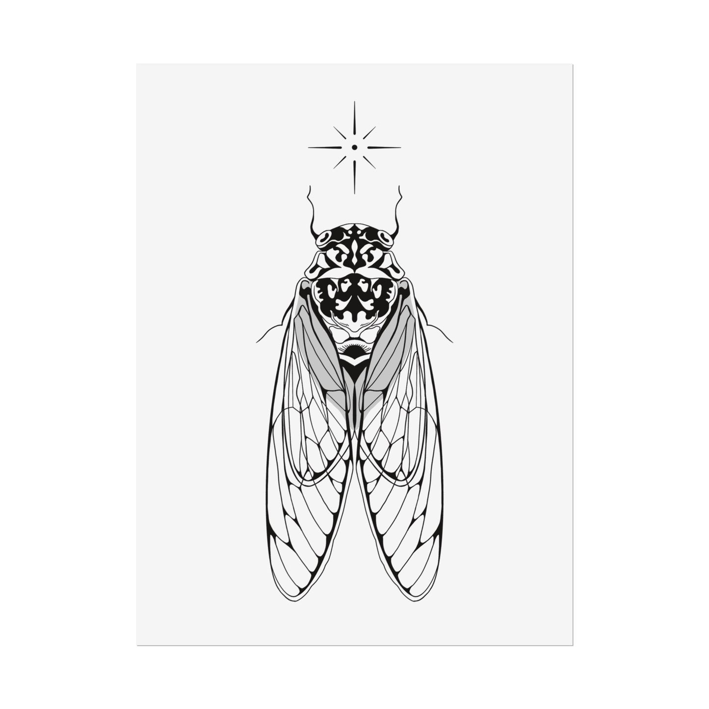double drummer cicada print