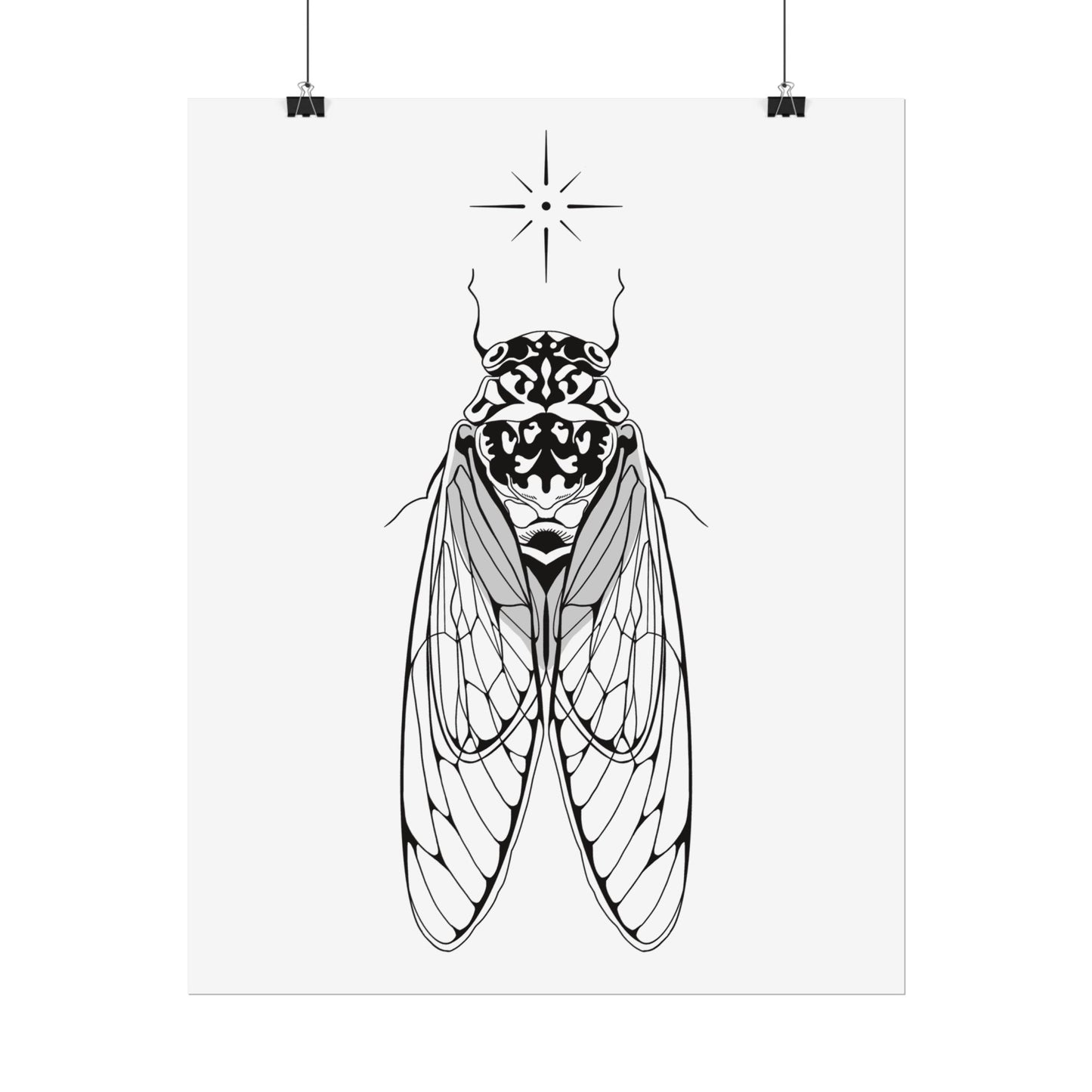 double drummer cicada print