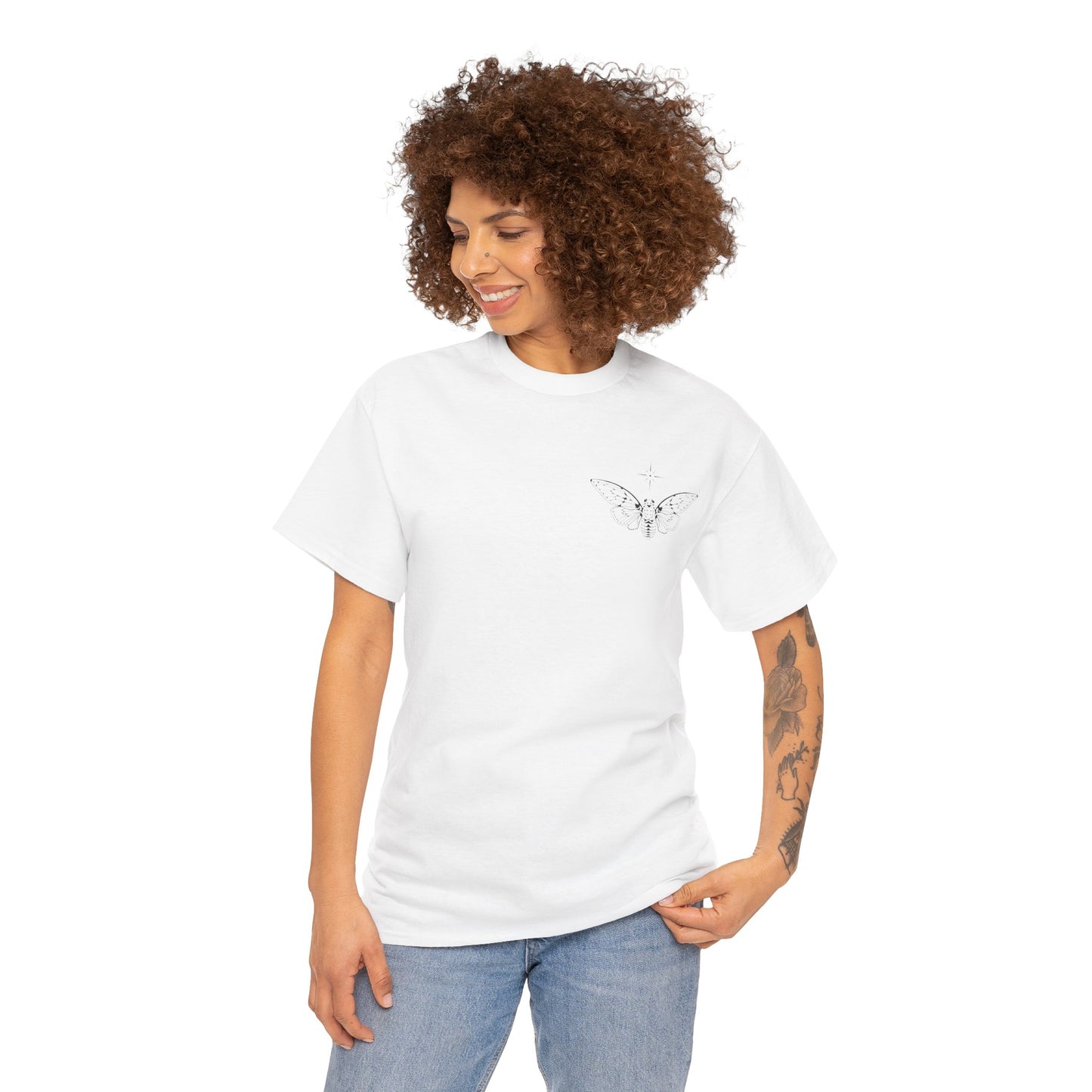 ghost cicada heavy cotton tee