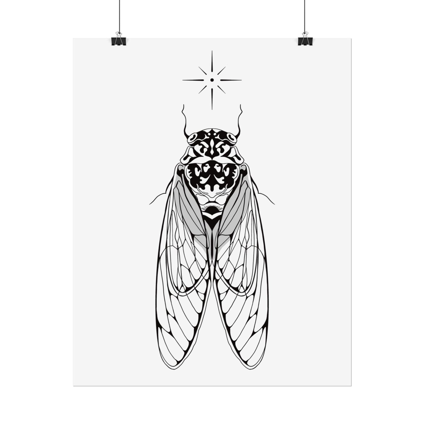 double drummer cicada print