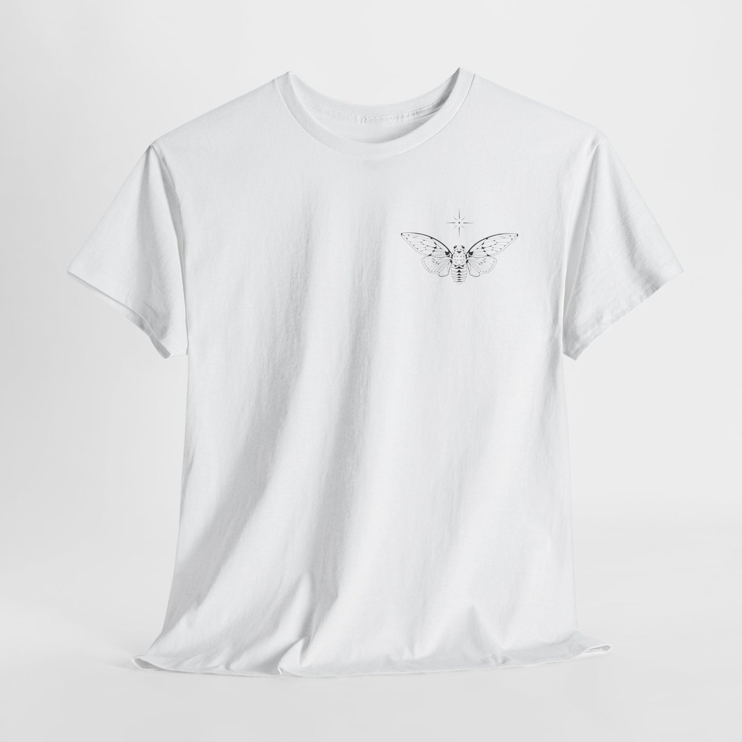 ghost cicada heavy cotton tee