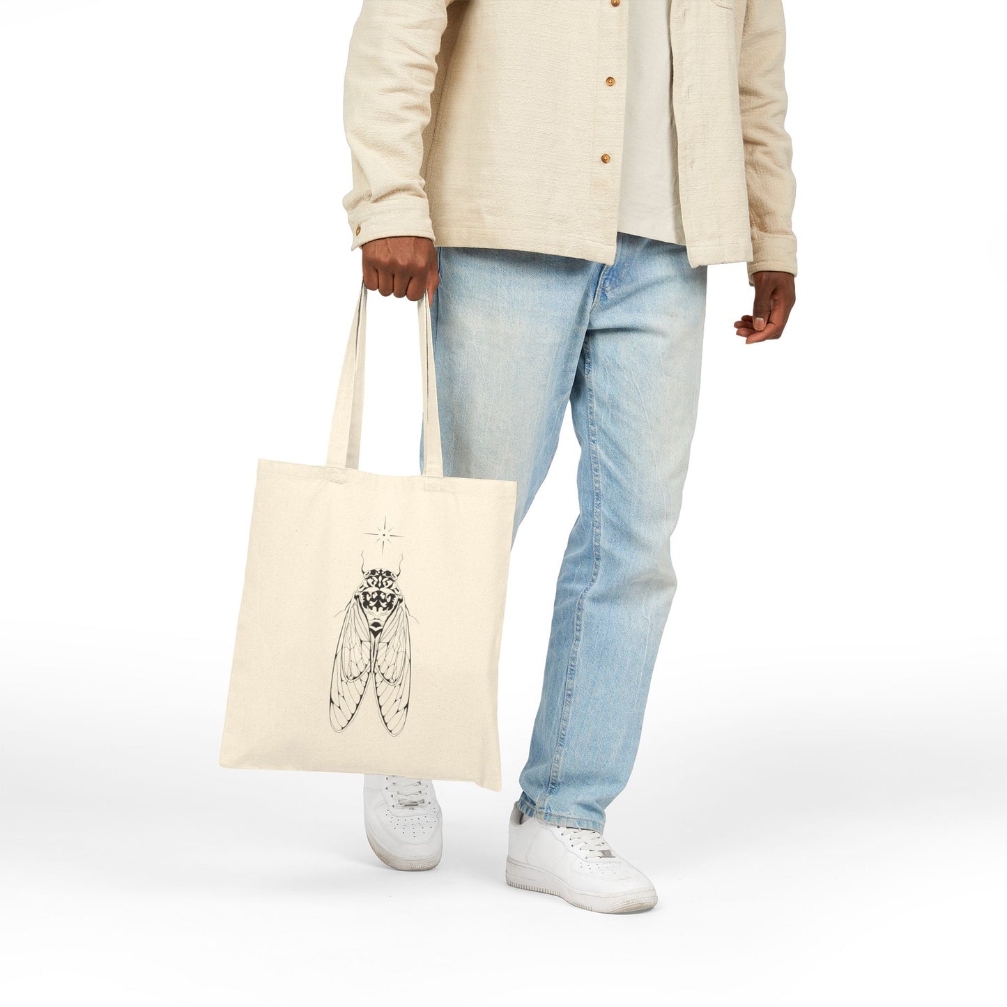 cicada cotton tote