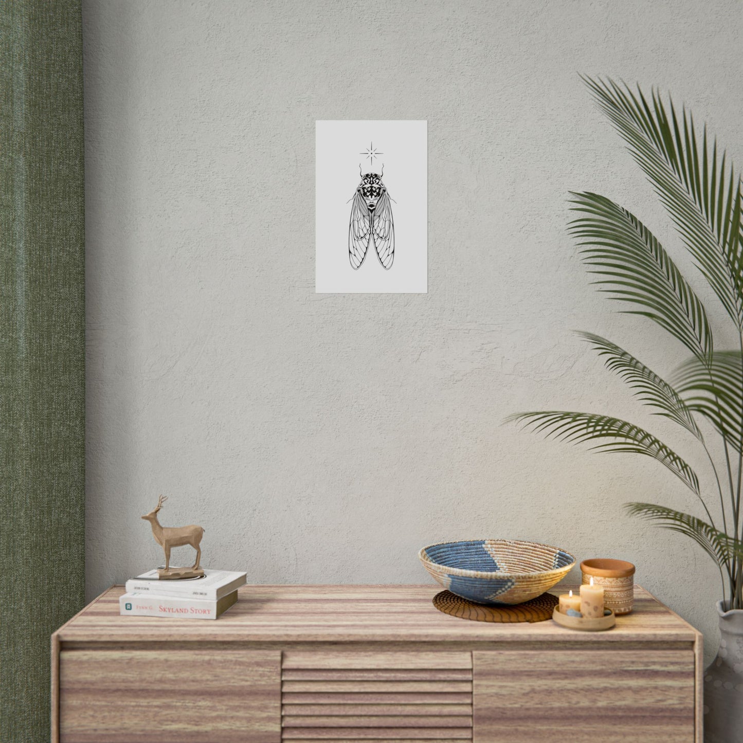 double drummer cicada print