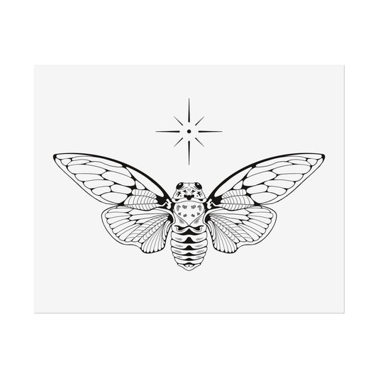 ghost cicada print