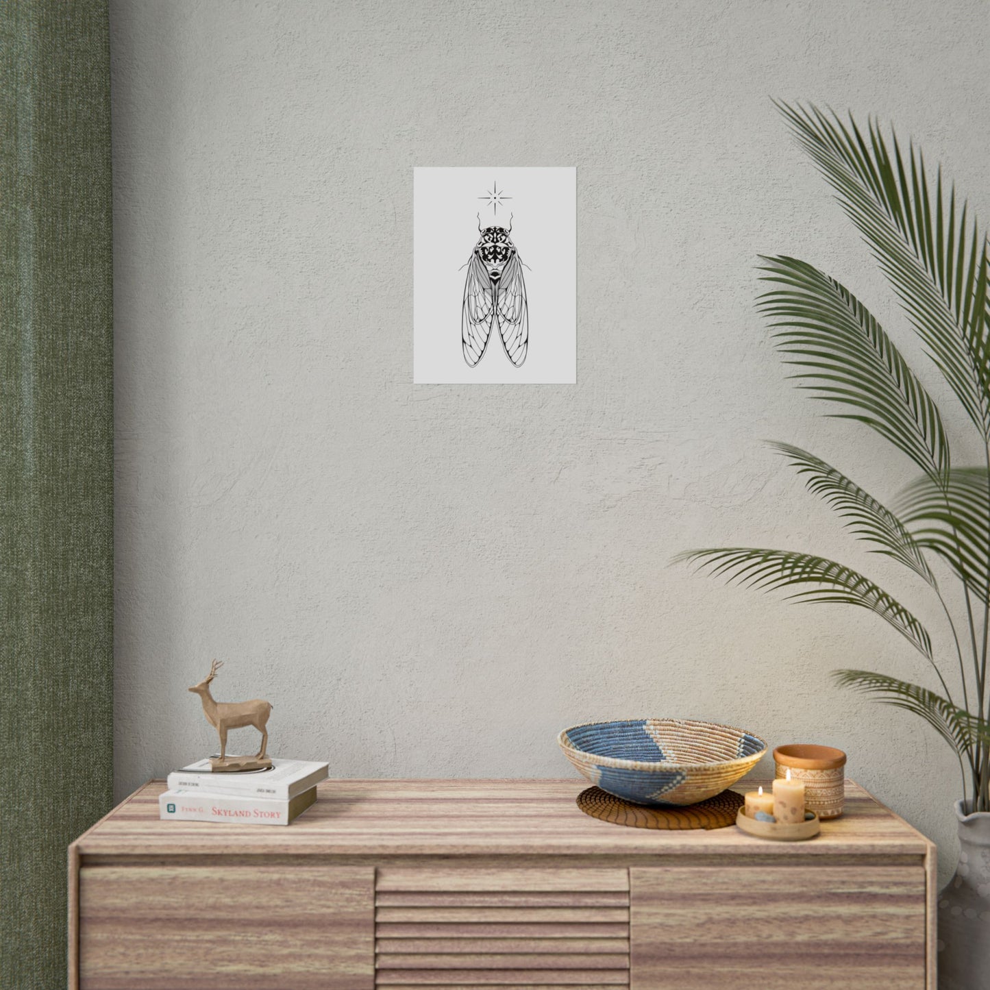 double drummer cicada print