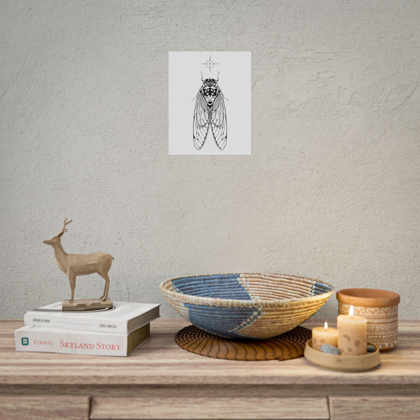 double drummer cicada print